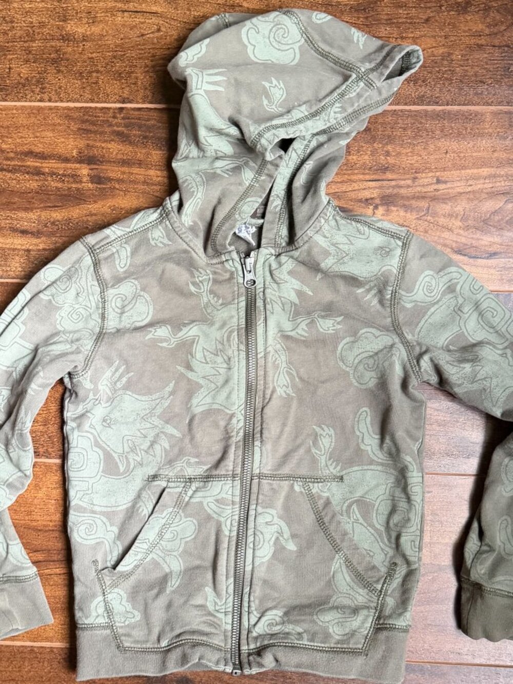 Tea Collection Zip Hoodie :: Dragon Green